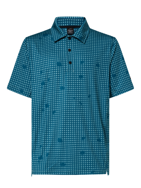 Oakley Grid Camo Polo - Grid Print Balsam