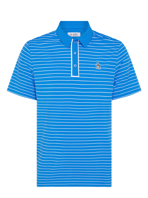 Original Penguin The Heritage Stripe Polo - French Blue