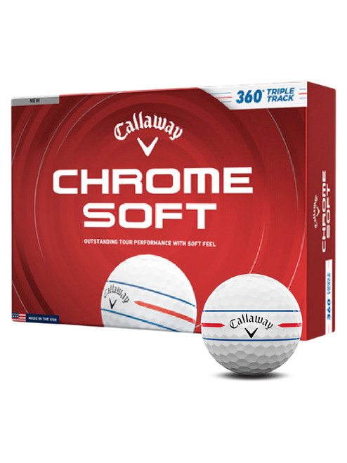 Callaway Chrome Soft 360 Triple Track 2026 Golf Balls - White