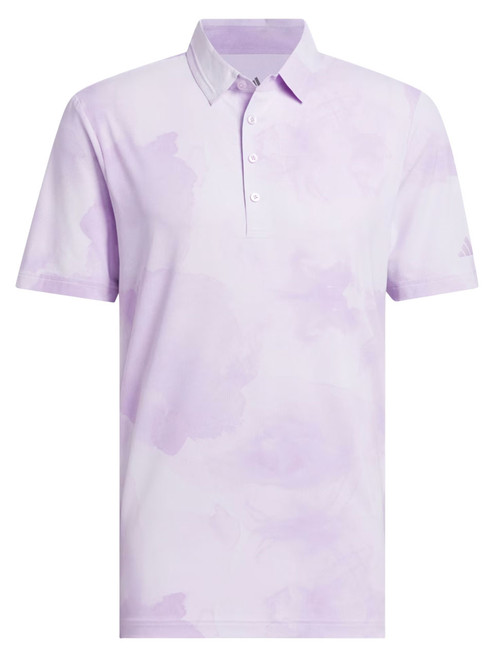 adidas Ultimate365 Printed Cool Feeling Tour Polo Shirt - Powder Plum/Purple