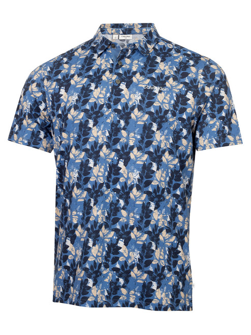 Calvin Klein Fletcher Printed Polo - Denim/Navy