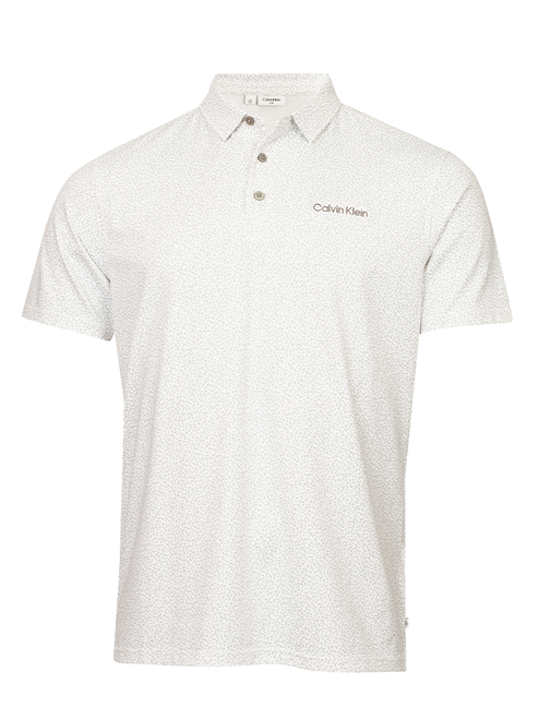Calvin Klein Watkins Printed Polo - Silver