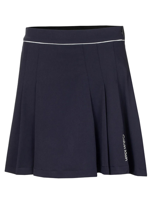 Calvin Klein Womens Skylar Pleated Skort - Navy