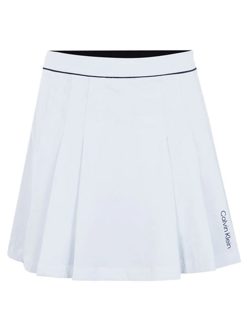 Calvin Klein Womens Skylar Pleated Skort - White