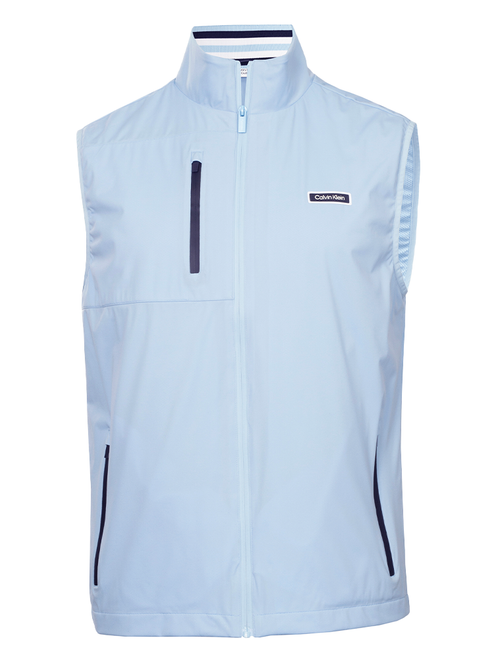 Calvin Klein Deerpark Lightweight Full Zip Gilet - Blue Bell