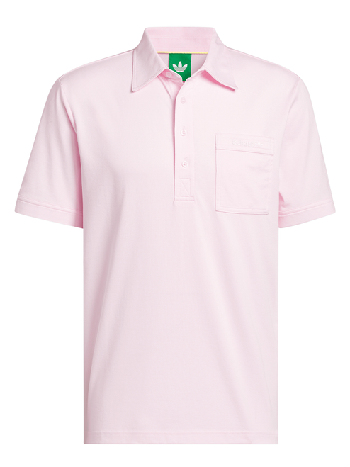 adidas Originals Pocket Polo - Clear Pink/Chalk White