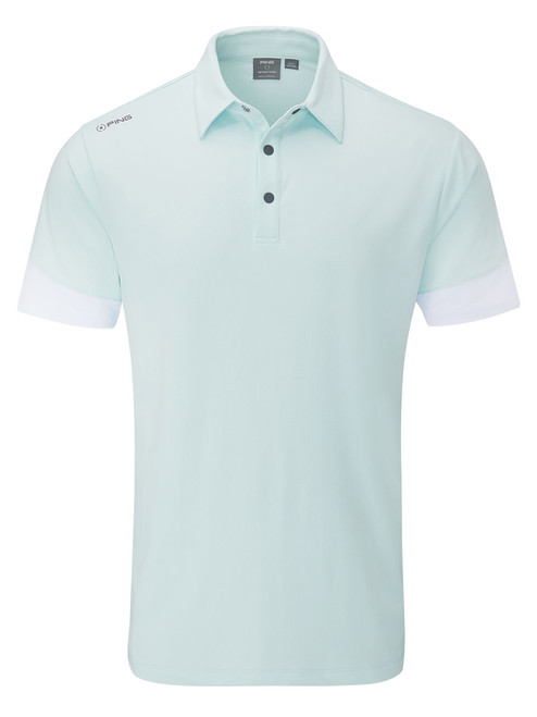 Ping Ty Polo Shirt - Seaspray/White