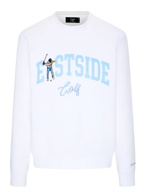 Eastside Golf Luxe Fleece Crew - Bright White
