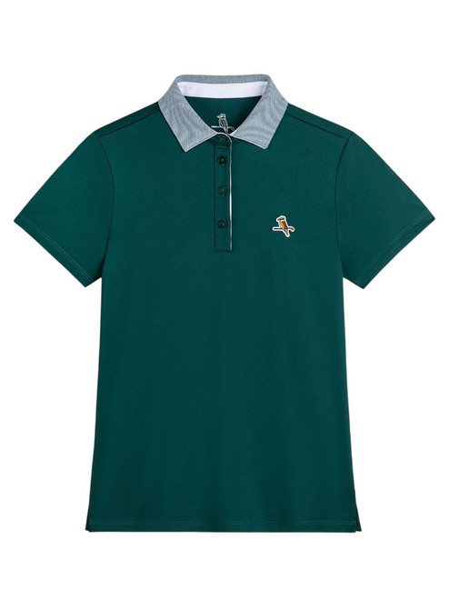 Walker Golf Things Womens Kooka Performance Polo - Forest