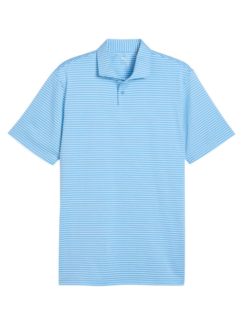 Puma Brrr Stripe Polo - Team Light Blue/White Glow
