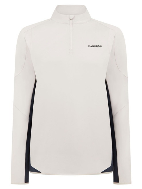 Manors Golf 1/4-Zip Tech Mid-Layer - Vapour