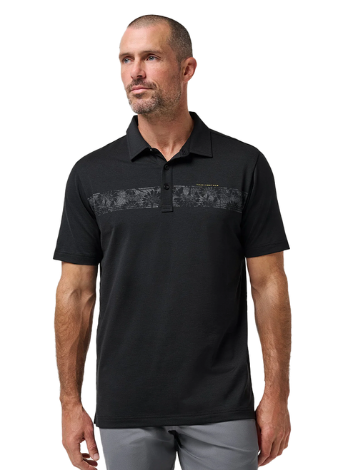 TravisMathew Performance Jersey Flight Polo - Black