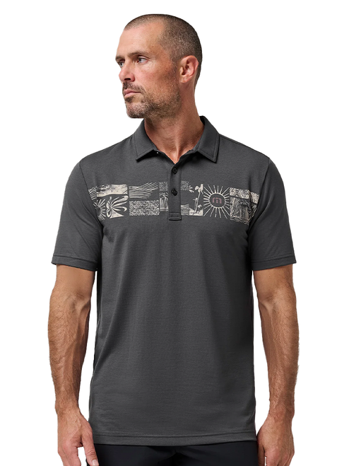 TravisMathew Performance Jersey Marina Polo - Ebony