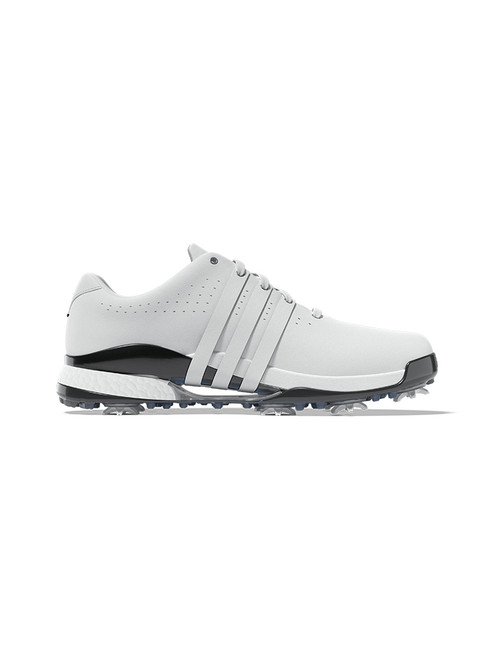 adidas Tour360 24 Boost Golf Shoes (Wide Fit) - White/Core Black/Lucid Ray Blue