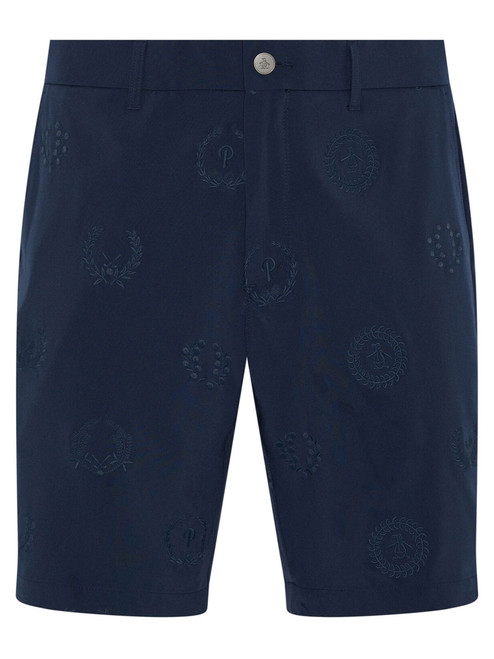 Original Penguin Victory Crest Embroidered 9" Short - Black Iris