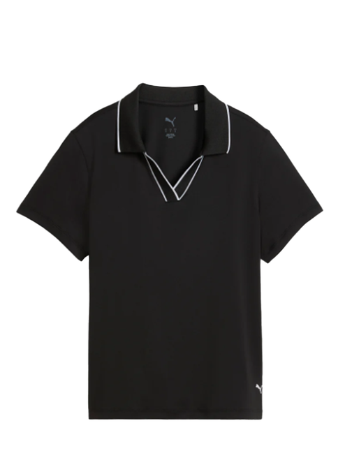 Puma Womens CLOUDSPUN Essential Short Sleeve Polo - Puma Black
