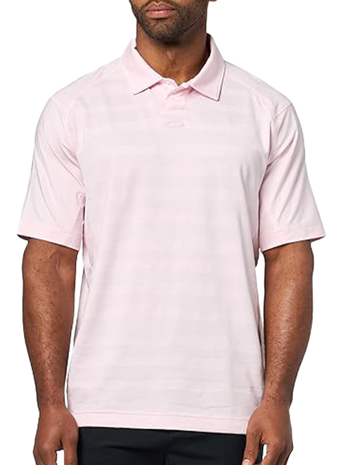 Oakley C1 Wave Length Stripe Polo - Faded Pink