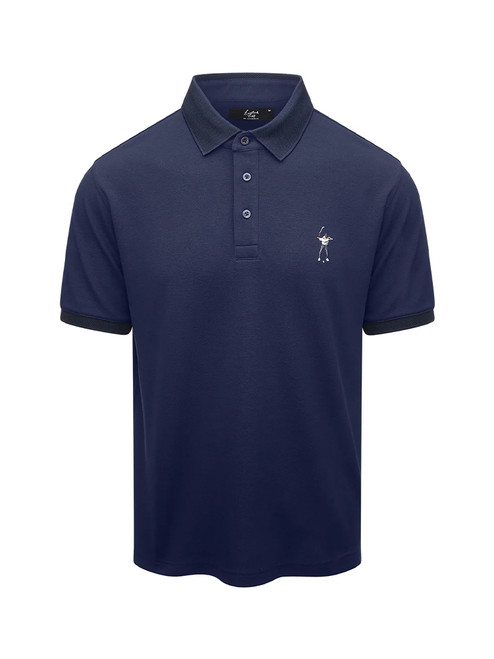 Eastside Golf Core Pique Golf Polo - Midnight Navy