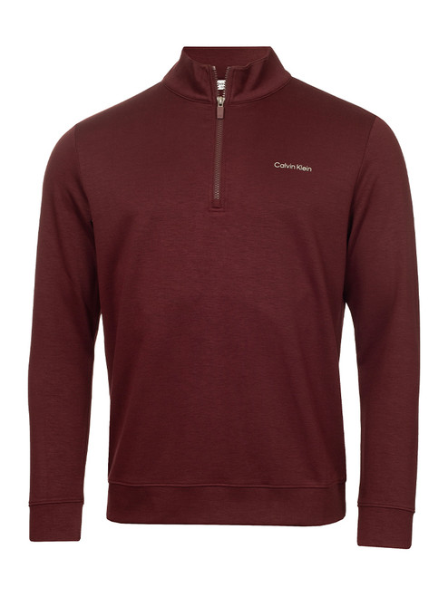 Calvin Klein Northfield Half Zip - Burgundy