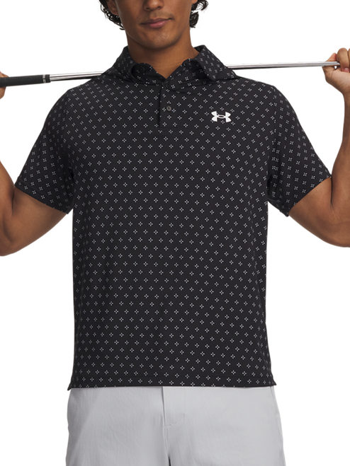 Under Armour Playoff 3.0 Printed Polo - Black/White