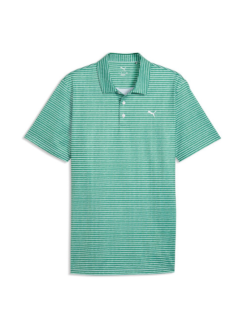 Puma MATTR Stadium Golf Polo - White Glow/Luso Green
