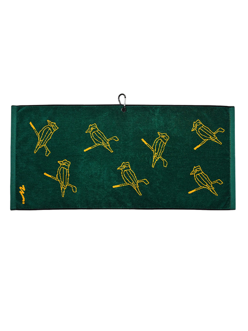 Walker Golf Things Kooka Icon Towel - Forest/Yellow