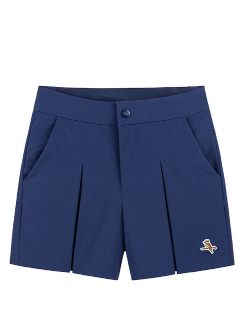 Walker Golf Things Womens Pleat Shorts - Navy