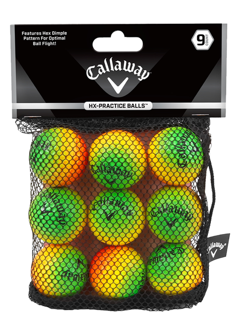 Callaway HX Practice Balls 9 Pack -Multi