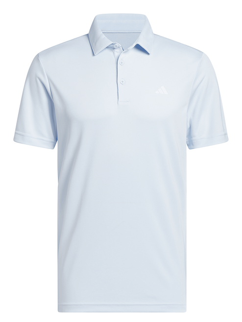 adidas Performance Solid Polo Shirt - Crystal Sky