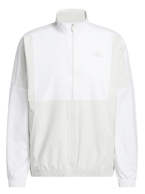 adidas Beyond The Course Twistweave Full-Zip Windbreaker - Orbit Grey/White