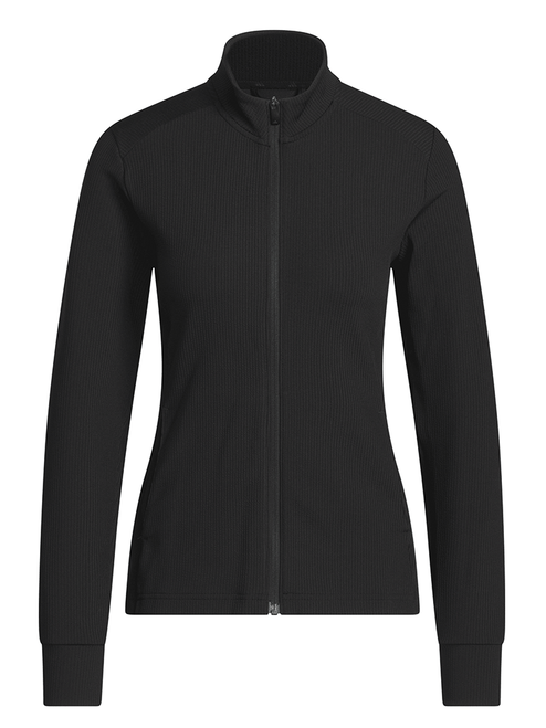 adidas Womens Performance Texture Full Zip Jacket - Black