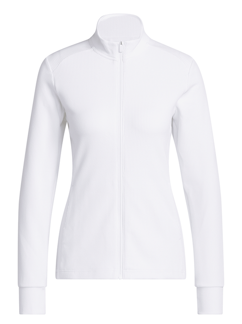 adidas Womens Performance Texture Full Zip Jacket - White