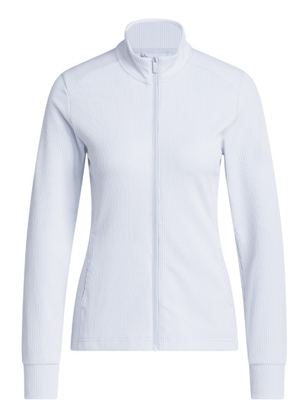 adidas Womens Performance Texture Full Zip Jacket - Crystal Sky
