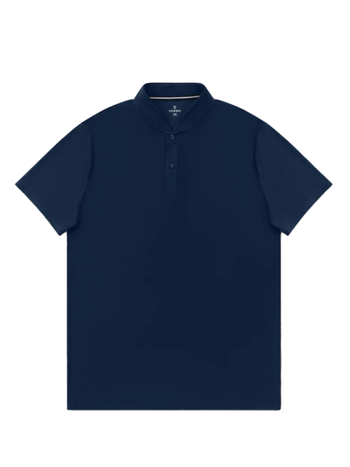 Vessel Performance Blade Collar Polo - Midnight Navy