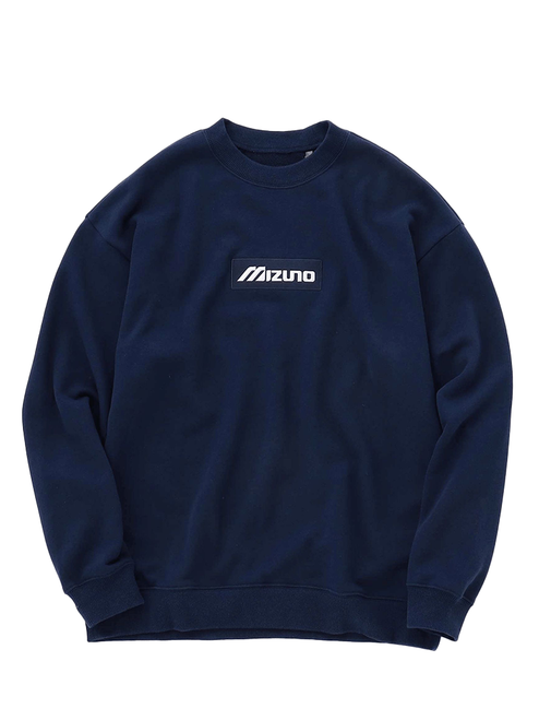 Mizuno x NVG Box Logo Crew Sweatshirt - Navy