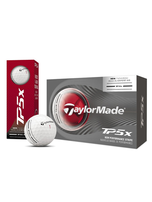 TaylorMade TP5x 2026 Performance Stripe Golf Balls - 6 Pack