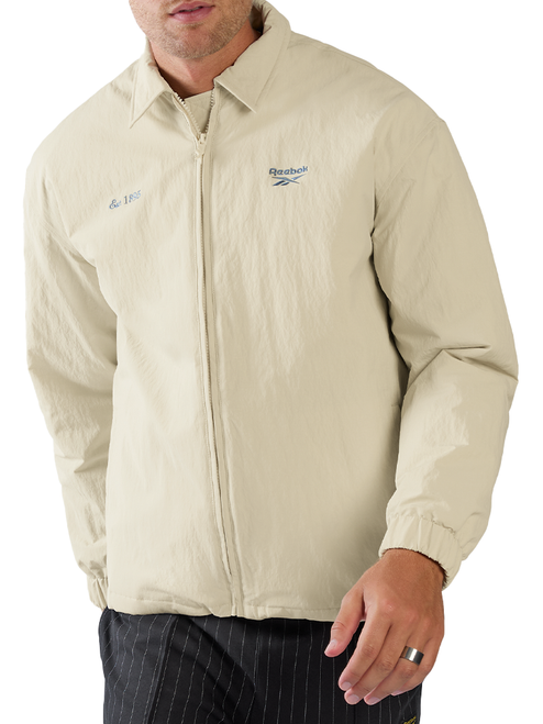 Reebok Elevated Athletic Coach Jacket - Linen