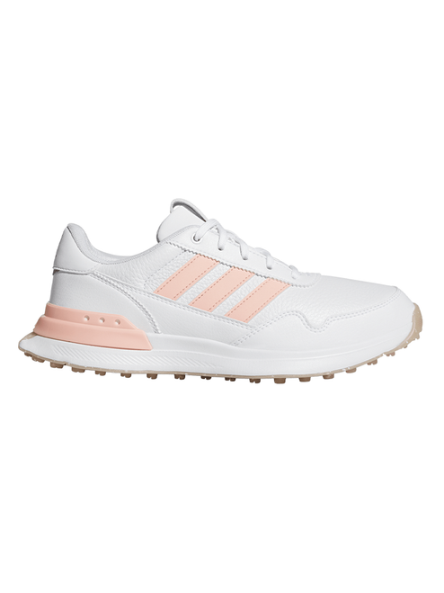 adidas Womens S2G 26 Leather Spikeless Golf Shoes - Ftwr White/Solar Turbo