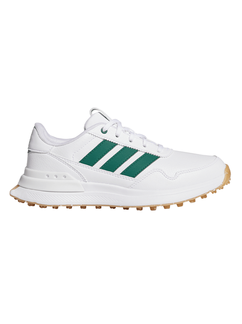 adidas Junior S2G 26 Spikeless Golf Shoes - Ftwr White/Collegiate Green