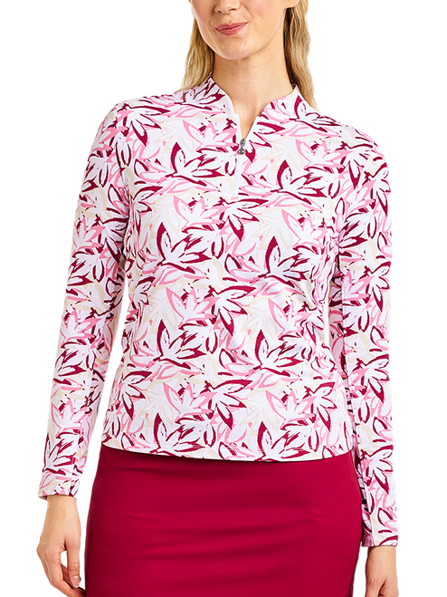 Nivo Womens Lolita Long Sleeve Livcool Mock - White