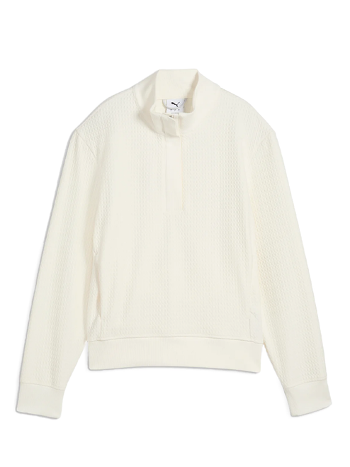 Puma Women's Boulder 1/2-Zip Golf Jacket - Warm White