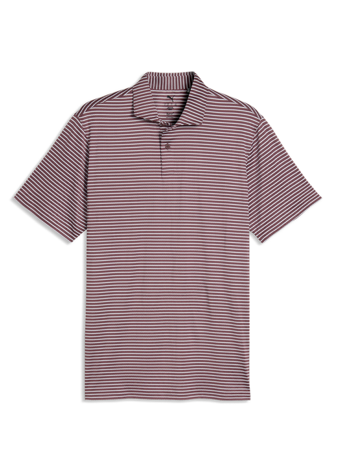 Puma Brrr Stripe Polo - Rich Cocoa/White Glow