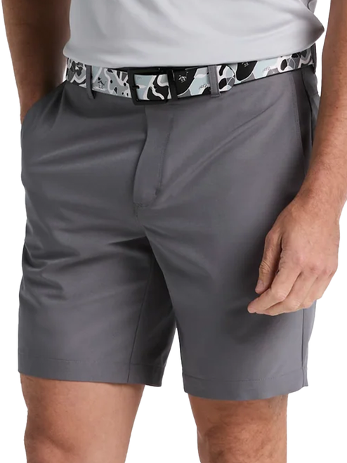 Original Penguin 8" Technical Flat Front Golf Short - Quiet Shade