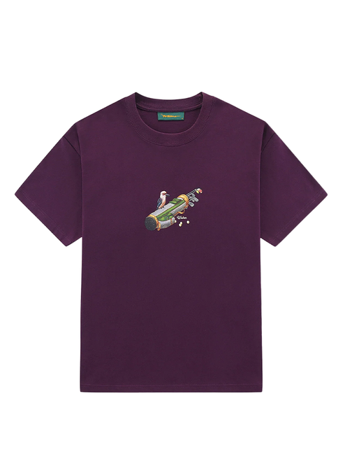 Walker Golf Things Carry Bag T-Shirt - Merlot