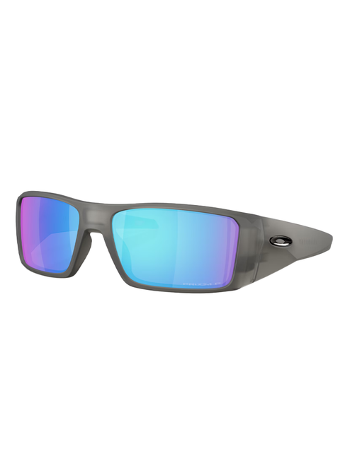 Oakley Heliostat Sunglasses - Matte Smoke w/ Prizm Sapphire Polarised