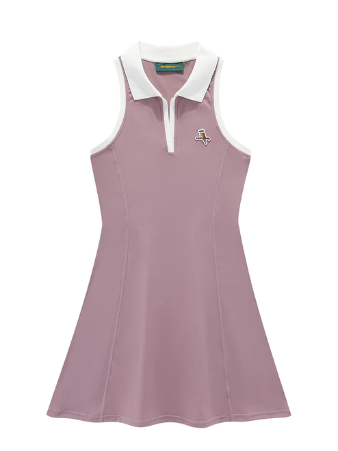 Walker Golf Things Womens Fairway Dress - Mauve/White