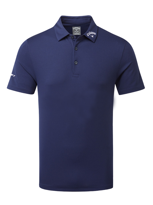 Callaway Textured Solid Tour Polo - Peacoat