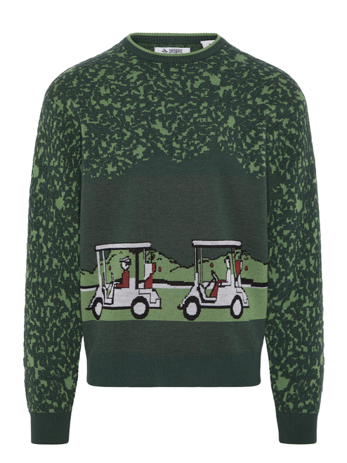 Original Penguin Knit Sweater - Camping Green