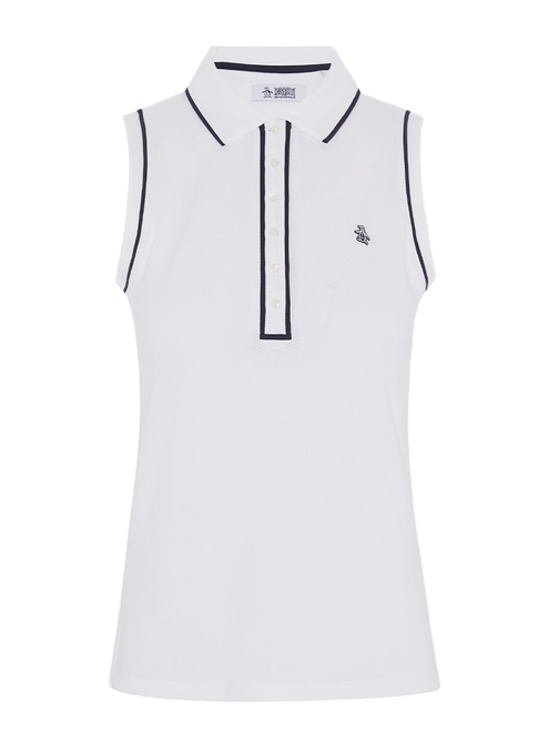 Original Penguin Women's Sleeveless Veronica Polo - Bright White