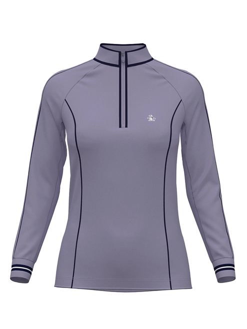 Original Penguin Women's Quarter-Zip UV Protection Golf Shirt - Heirloom Lilac